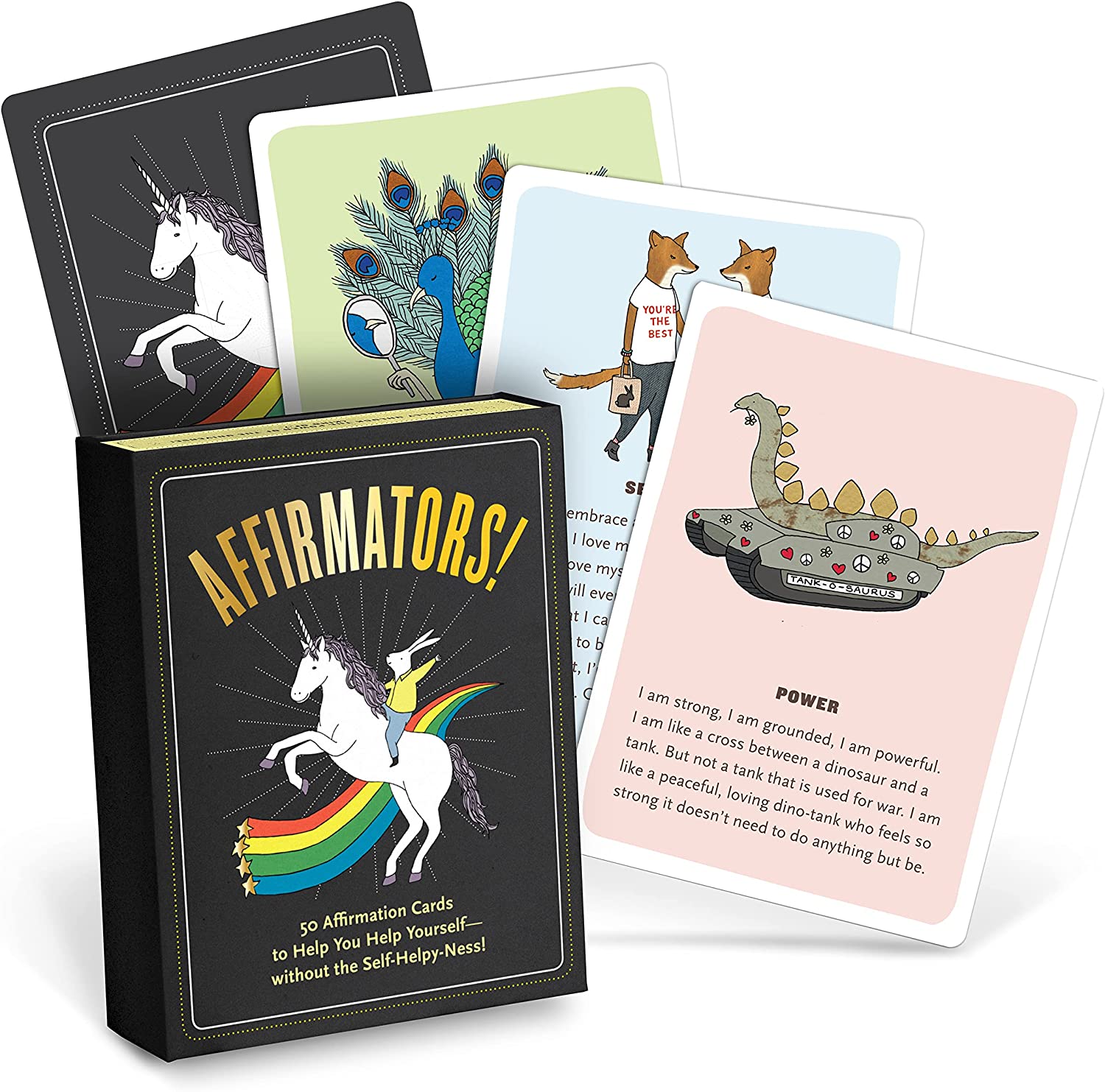 230816083027058_1 Affirmators! Original: 50 Affirmation Cards Deck Affirmators Original Cards to Help You Help Yourself without The Self-Helpy-Ness (50 Cards) - Image 1